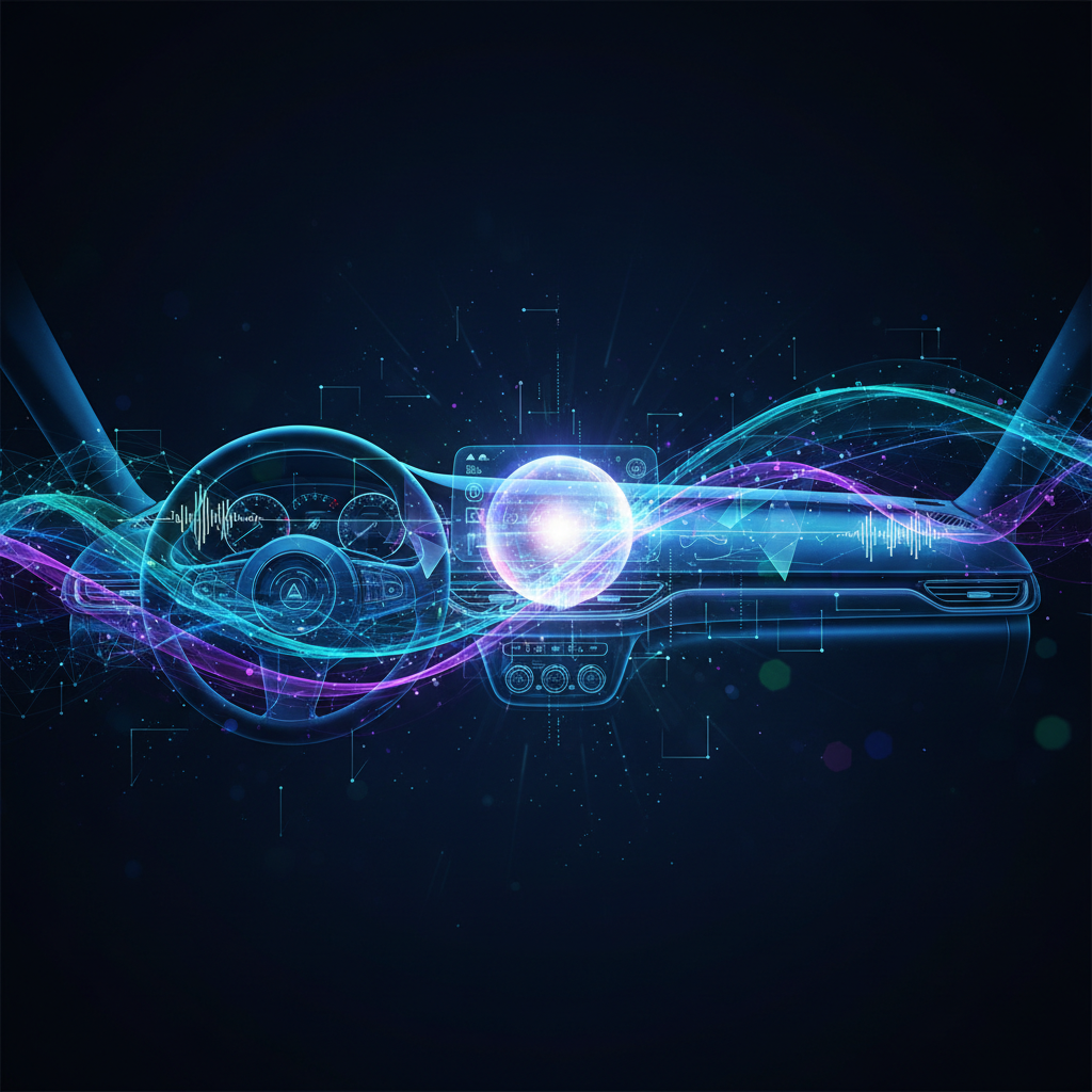 ChatGPT na interfejsie Apple CarPlay pokazujący interakcję głosową