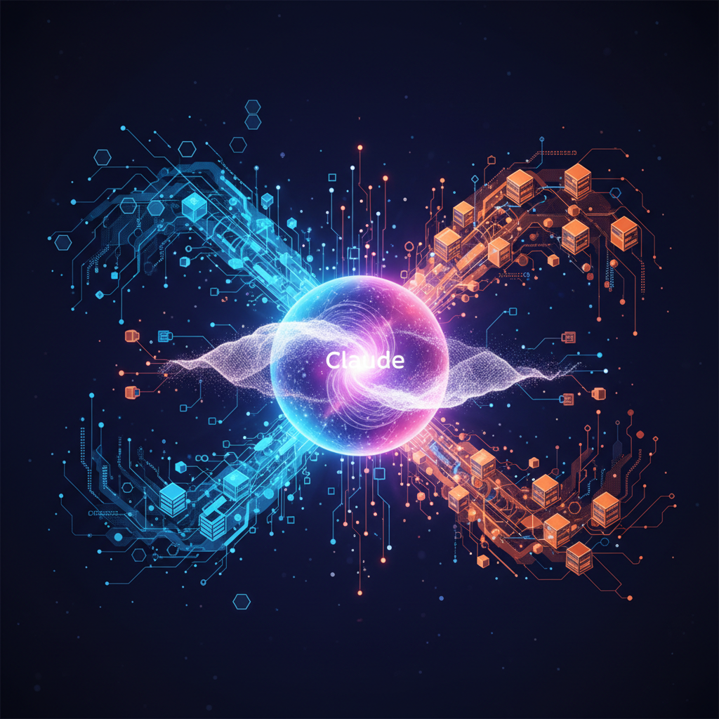 Logotipos da Anthropic e da Amazon simbolizando sua parceria expandida em computação de IA para o Claude no AWS Trainium.