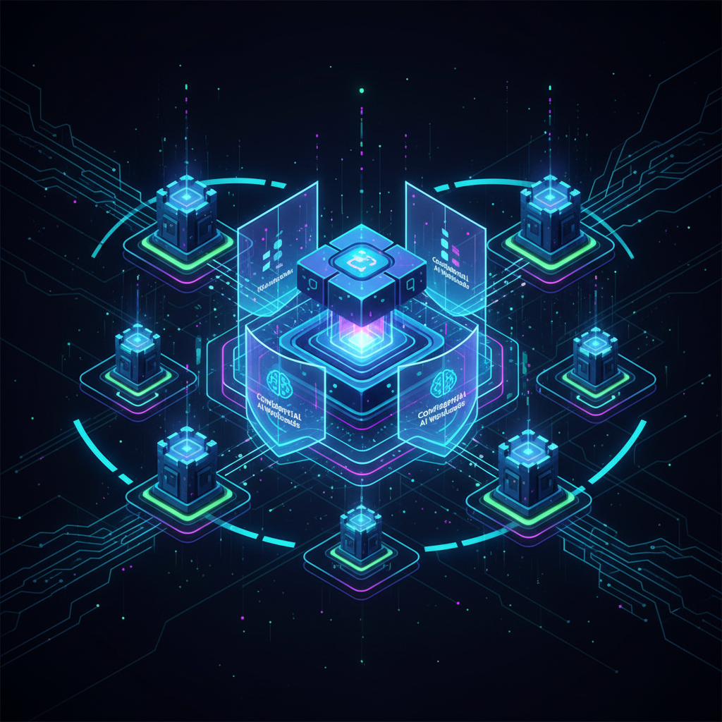 Diagrama ilustrando uma arquitetura zero trust protegendo cargas de trabalho de IA confidenciais em fábricas de IA.