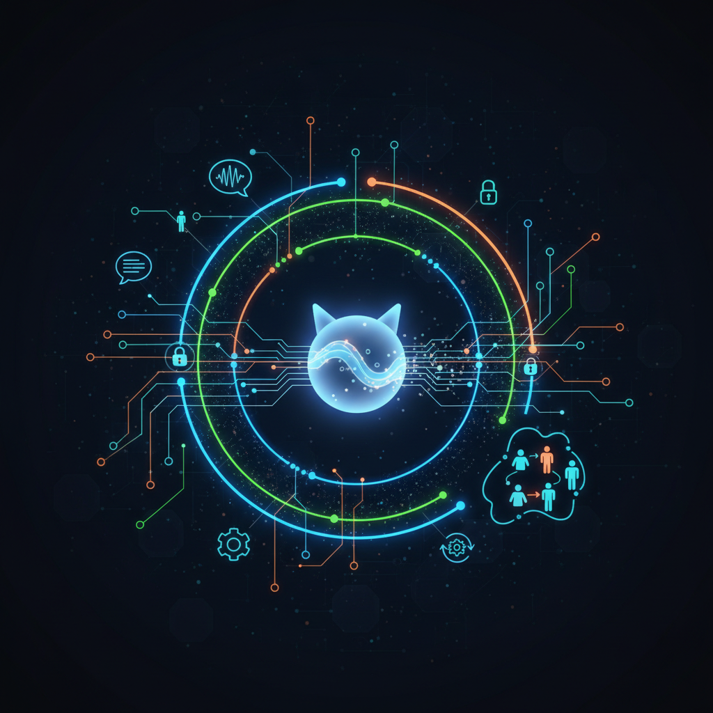 Fluxograma ilustrando o fluxo de trabalho de feedback de acessibilidade por IA contínua do GitHub.