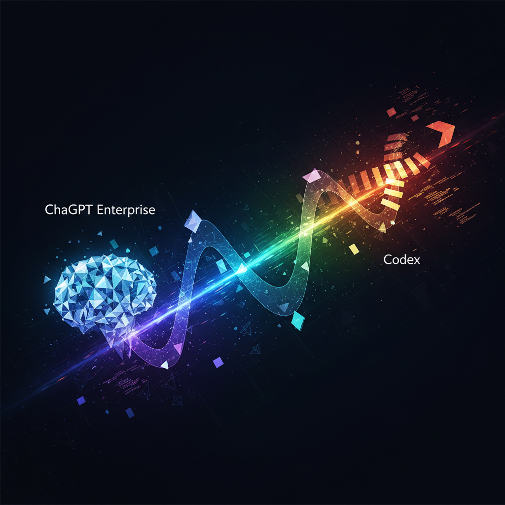 Dungi abstracte de lumină verde și galbenă cu logo-ul CyberAgent, reprezentând accelerarea CyberAgent cu instrumente AI.