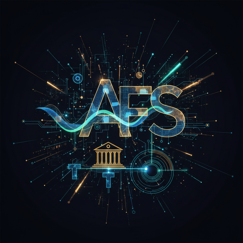 Grafik truri që simbolizon inovacionin e AI në sektorin financiar