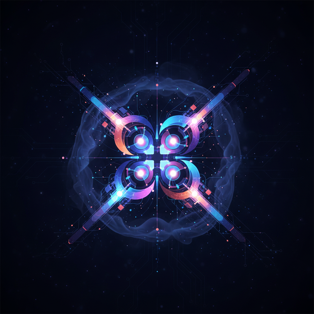 Diagrama ilustrando a arquitetura unificada do Mistral Small 4 com capacidades de raciocínio, multimodais e de instrução