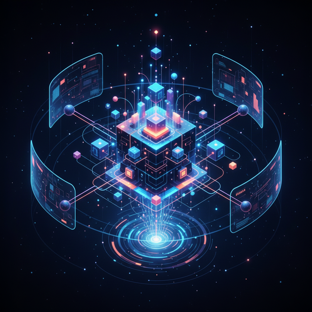 Diagramm, das den Workflow zur Operationalisierung von agentischer KI in einem Unternehmensumfeld darstellt, mit Schritten von der Strategie bis zur Bereitstellung.